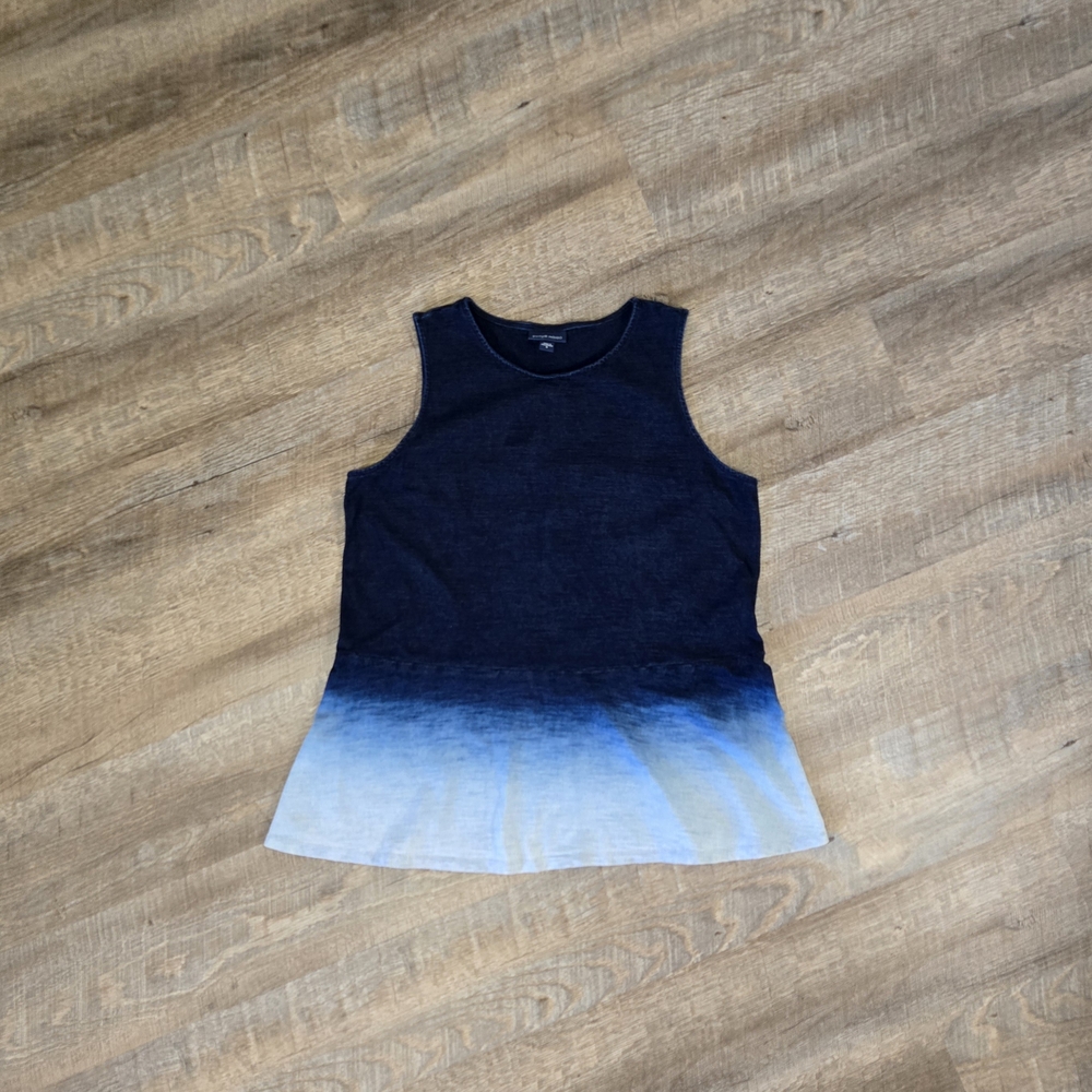 J Jill Pure Jill Indigo Gradient Blue Sleeveless Top
